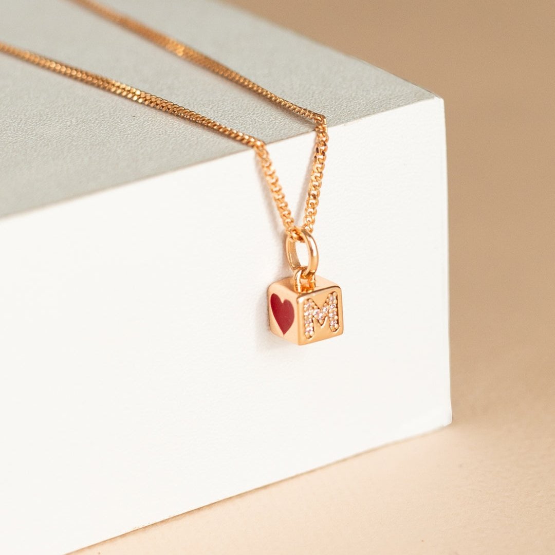 PERSN by Rauschmayer - Necklace - Cube Pendant Necklace