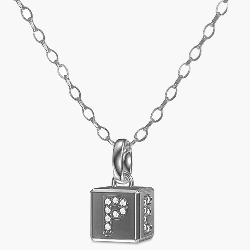 PERSN by Rauschmayer - Necklace - Cube Pendant Necklace