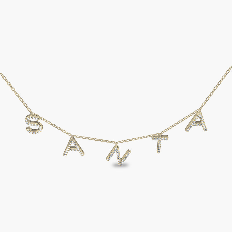 Lilly Letters Necklace Santa Baby