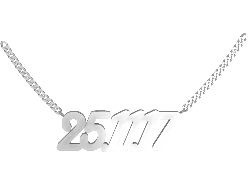 Numbers Necklace