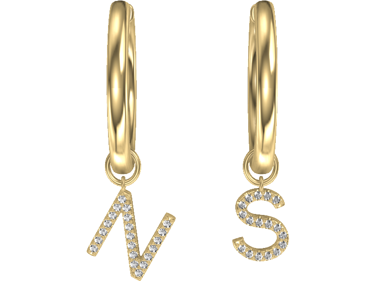 Letters Earring