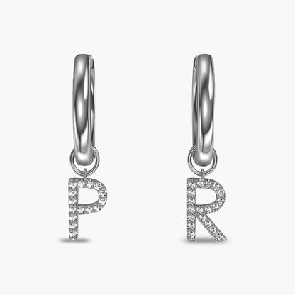 PERSN by Rauschmayer - Earrings - Lily Initials Earrings (7/8in.)