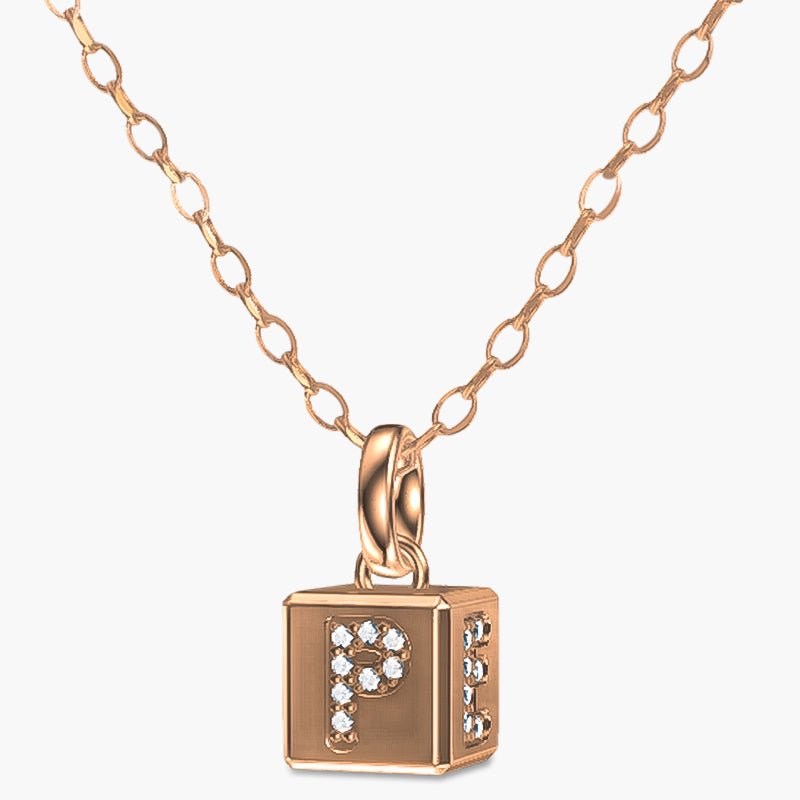 PERSN by Rauschmayer - Necklace - Cube Pendant Necklace