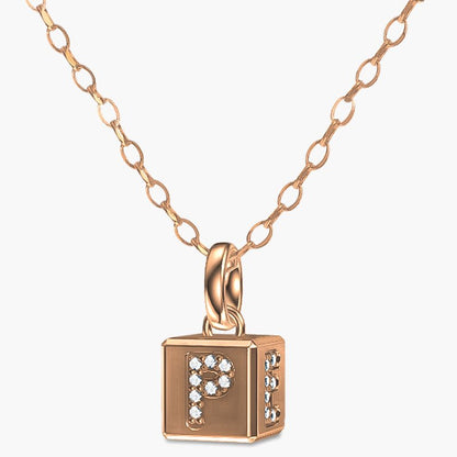 PERSN by Rauschmayer - Necklace - Cube Pendant Necklace