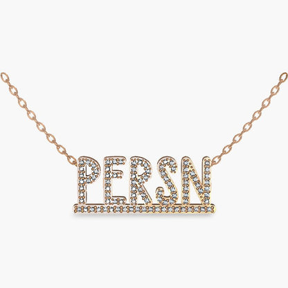 PERSN by Rauschmayer - Necklace - Signature Name Necklace With All Caps