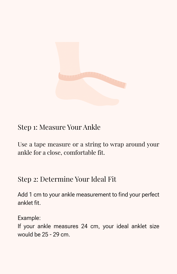 PERSN by Rauschmayer - Size Guide - Anklet