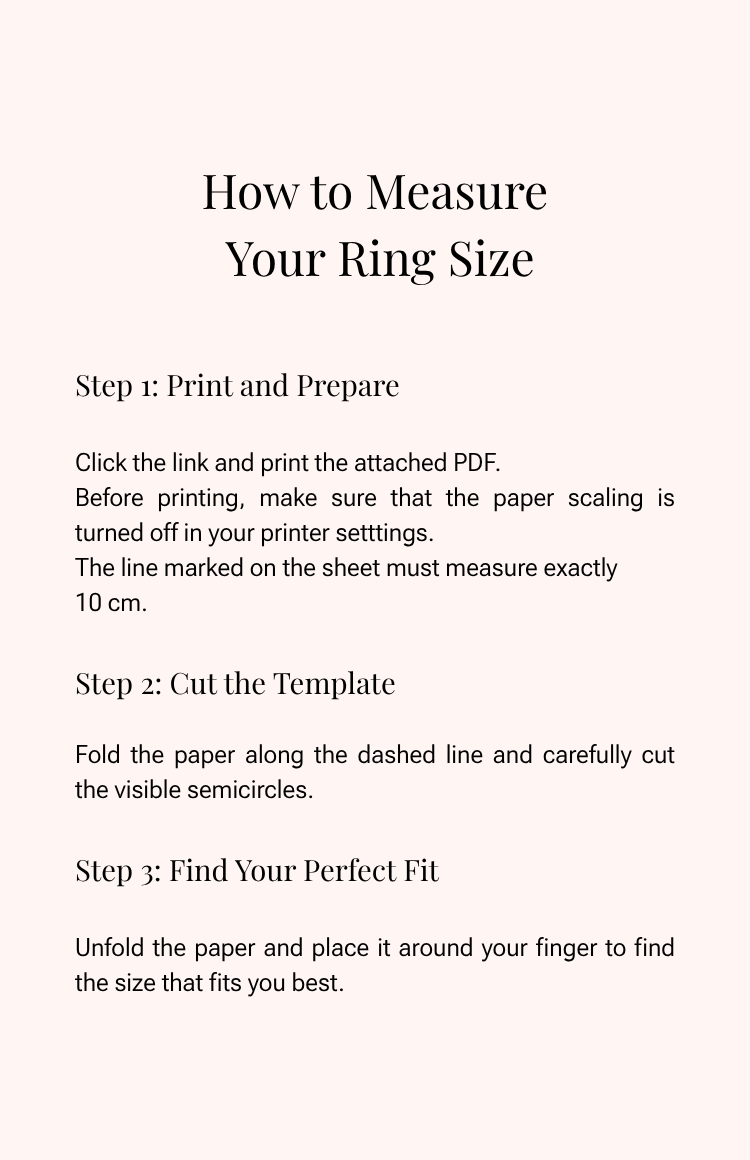 PERSN by Rauschmayer - Size Guide - Ring