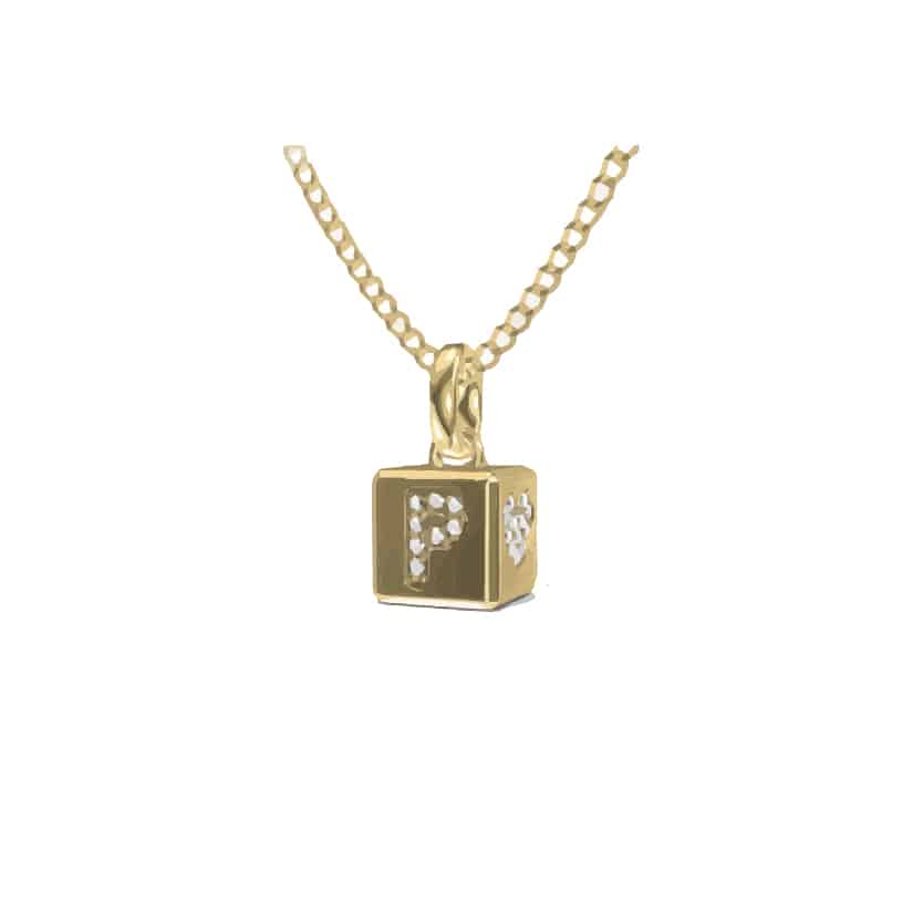 Personalized Necklace Cube