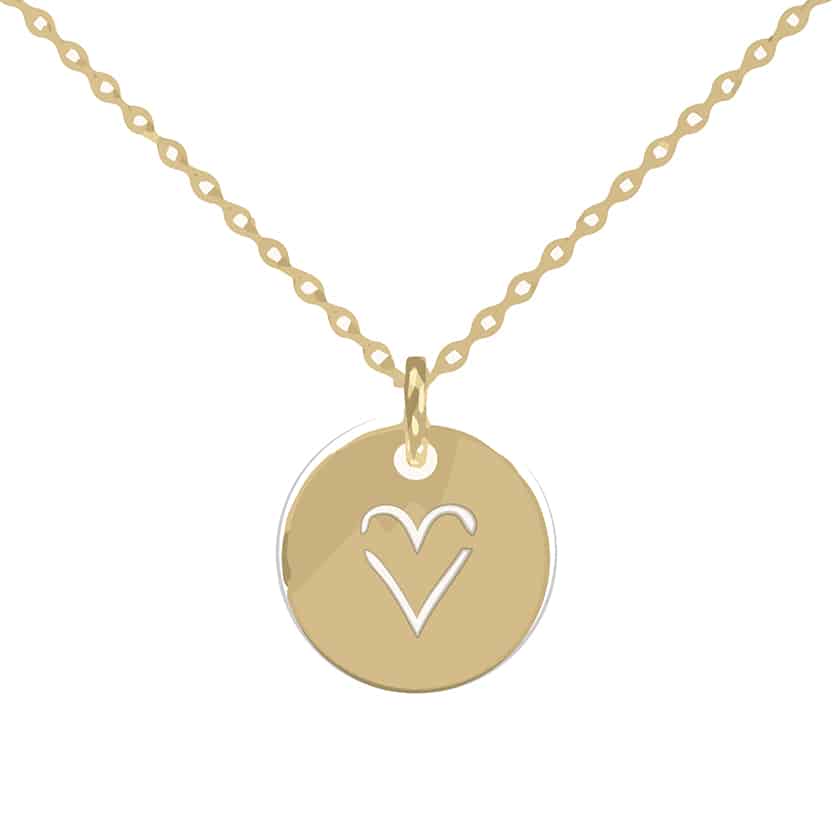 Personalized Necklace Engraved Letter
